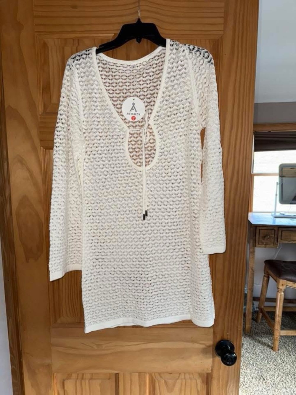 White Crochet Swim Cover-Up